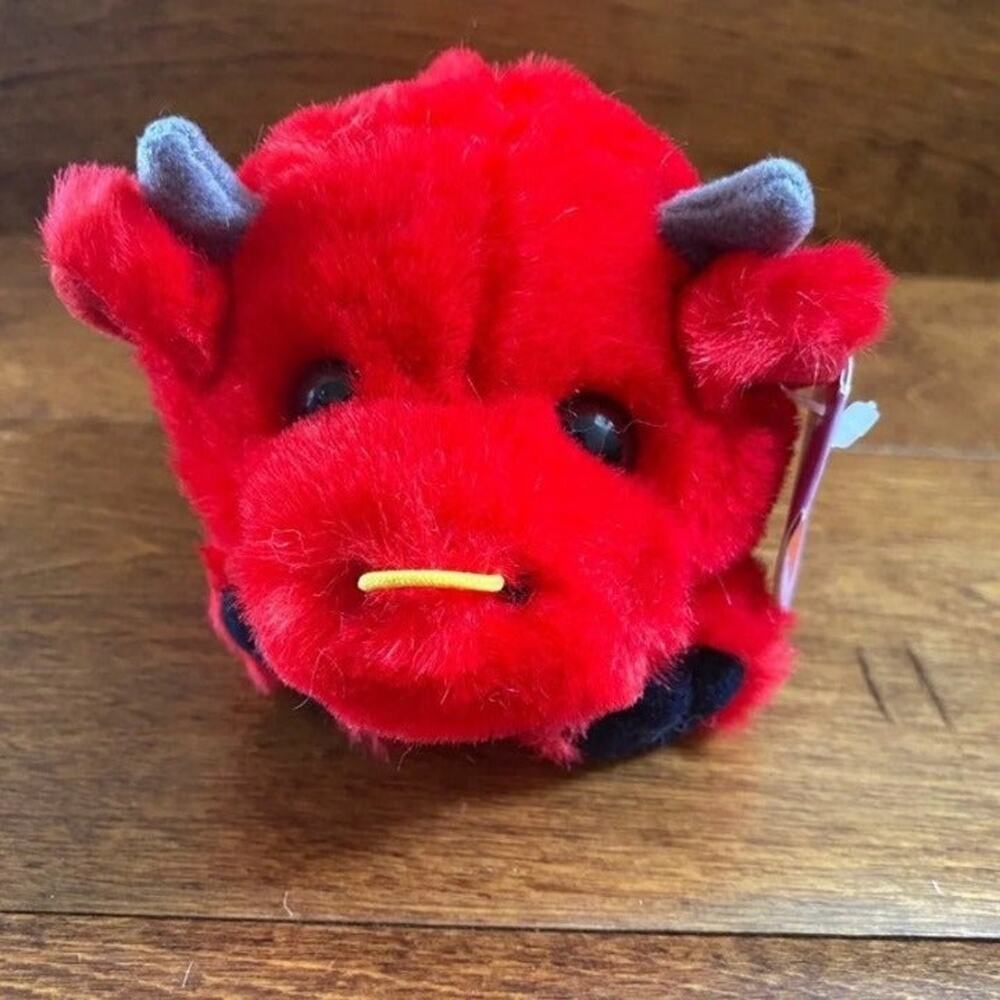 SWIBCO Puffkins Vintage 1990s "Bruno" Bull Plush